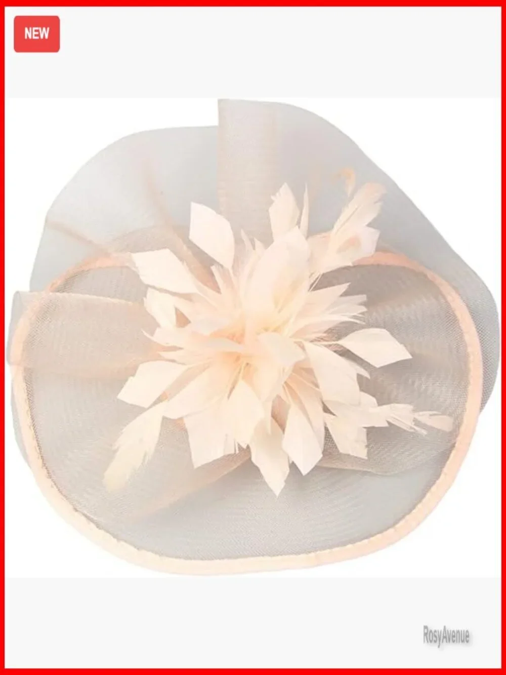 Vintage Derby Fascinator Headband Hat with Feathers for Tea Parties